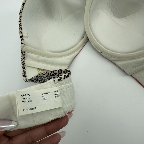 Maidenform Sweet Nothings Leopard Print Strapless Bra Size 38C - Picture 9 of 10